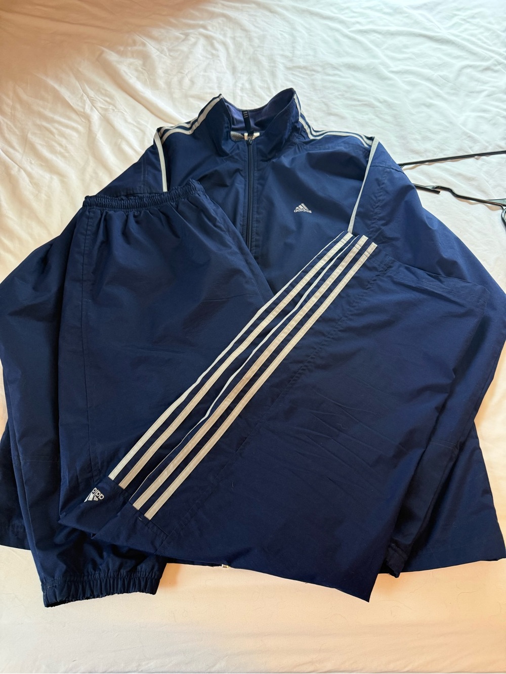 adidas Navy Blue Track Jacket and Pants Set